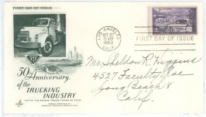 US 1025 1953 Trucking Industry, addressed