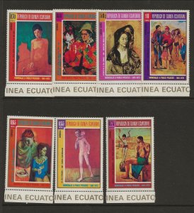 EQUATORIAL GUINEA NH issue of 1973 - ART OF PICASSO 