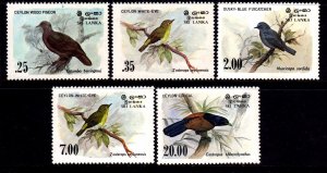 Sri Lanka 1983 Birds Complete Mint MNH Set SC 691-694