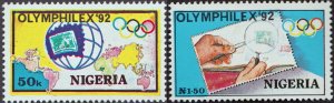 Nigeria 1992 MNH Stamps Scott 602-603 Sport Olympic Games Philately