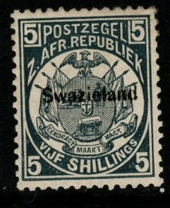 SWAZILAND SG8 1890 5/= SLATE-BLUE p12½ MTD MINT TONING