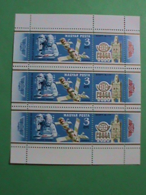 HUNGARY STAMP:1978-PRAGA-1978 SOVIET AND AMERICAN SPACE SHIP PROGRAM-MINT S/S