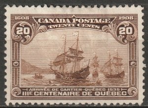 Canada 1908 Sc 103 MNG(*)