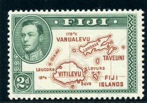 Fiji 1938 KGVI 2d brown & green (p13½ - Die I) superb MNH. SG 253. Sc 120.