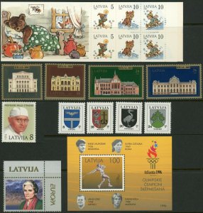 LATVIA Postage  Stamp Booklet Souvenir Sheet Collection LATVIJA Mint NH