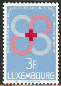 Luxembourg Scott 472 MNH** 1968 red cross stamp