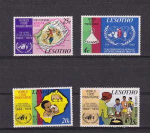 SA12b Lesotho 1973 World Food Programme mint stamps,