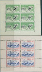 New Zealand 1957 SG762b Health Lifesavers and Children set of 2 MS MNH