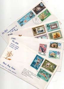 Fiji 1968-1970 FDC collection x 8 covers WS34802