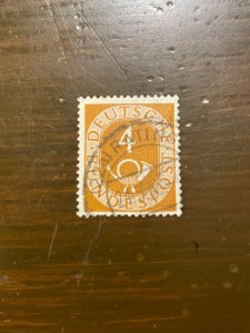 Germany SC 671 Used 4pf Numeral & Post Horn - (1) - VF/XF