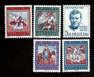 Switzerland # B355-B359 Mint!