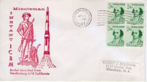 SAC MINUTEMAN ICBM - VANDENBERG AFB, CA   APR 21,  1967  FDC15102