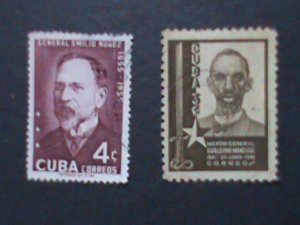 ​CUBA FAMOUS PERSONS OF CUBA STAMPS USED-VF WE SHIP TO WORLD WIDE.WE COMBINE