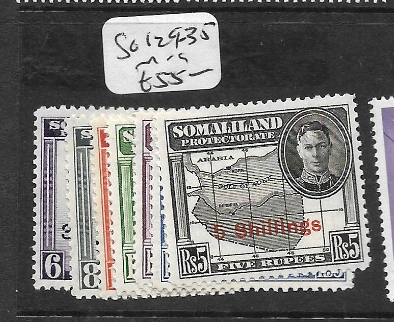 SOMALILAND  (P0506B)  KGVI  SG 129-135   MOG