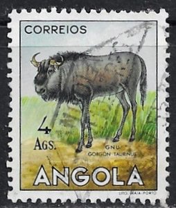 Angola ~ Scott # 375 ~ Used ~ Brindled Gnu