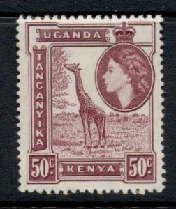 Kenya Uganda & Tanganyika 1954-59 QEII Pictorial 50c MUH