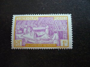 Stamps - Guadeloupe - Scott# 96 - Mint Hinged Single Stamp