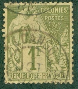 FRENCH COLONIES 59 USED (RL) 2493 CV $45.00 BIN $18.50