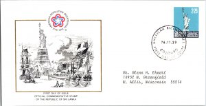 Americana, Event, Ceylon, Worldwide First Day Cover