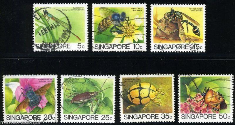 SINGAPORE  SC#453a/59a  USED