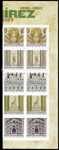 PCBstamps  US #4968/4972 PB $4.90 (10x{49c})Martin Ramirez, MNH, (PB-2a)