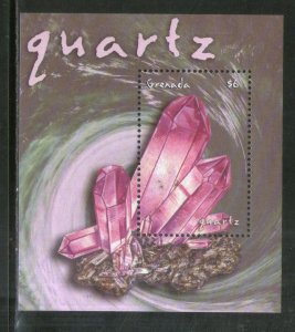 Grenada 2001 Gemstones Precious Minerals Quartz Sc 3221 M/s MNH # 734
