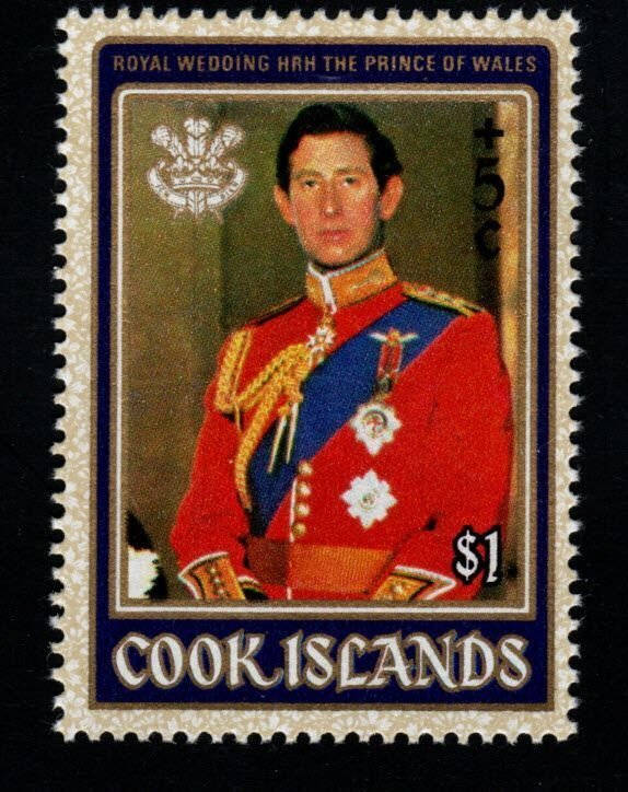 Cook Islands Scott B97 MNH** Charles semi postal
