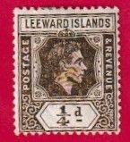 LEEWARD ISLANDS SCOTT#103 1938 1/4d KGVI - MNG