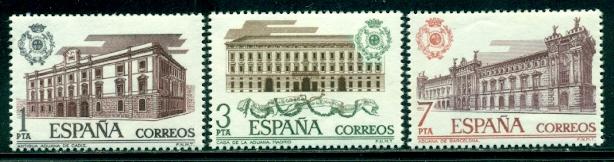 Spain #1951-1953  Mint  NH  Scott $1.85  Customs Houses