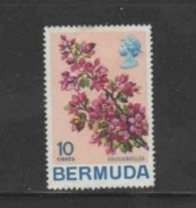 BERMUDA #262 1970 10c FLOWER MINT VF NH O.G a