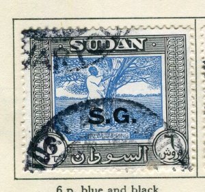 BRITISH PROTECTORATE EAST AFRICA; 1951 Pictorial Official 'SG' used 6P. value