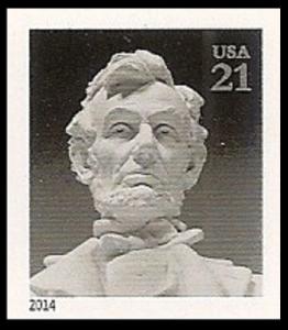 US 4860a Abraham Lincoln 21c imperf NDC single MNH 2014