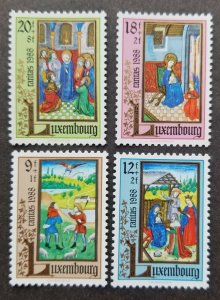 *FREE SHIP Luxembourg  National Welfare Fund 1988 Madonna Christmas (stamp) MNH