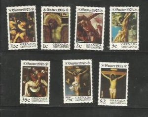 GREN. GRENADINES - 1975 - Easter - Perf 7v Set - Mint Never Hinged