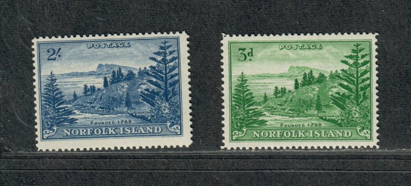 Norfolk Island Sc#23-24 M/NH/VF, Cv. $29