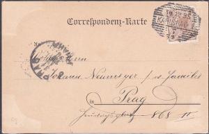 CZECHOSLOVAKIA 1898 AUSTRIA postcard used ex KARLSBAD......................53838