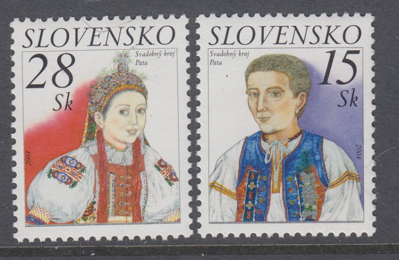 Slovakia 452-453 Costumes MNH VF