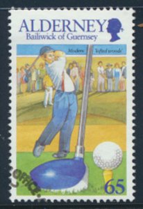 Alderney  SG A174  SC# 175 Golf  First Day issue cancel see scan