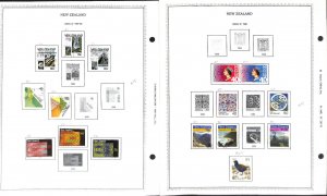 New Zealand Stamp Collection on 18 Minkus Pages, 1977-1988 