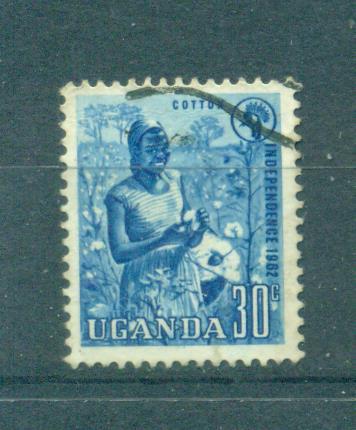 Uganda sc# 87 used cat value $.30