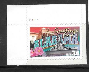 #3561 MNH Plate # Single