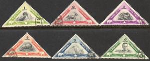 Liberia  Scott  271-276  Used  Complete set