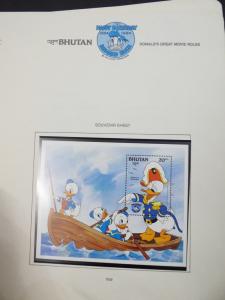 EDW1949SELL : BHUTAN Beautiful collection of VF MNH Disney sets, S/S & Shtlts