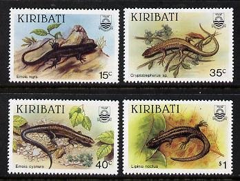 KIRIBATI - 1987 - Skinks - Perf 4v Set - Mint Never Hinged