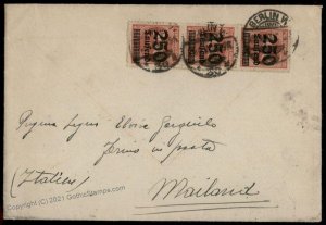 Germany Sept 1923 Inflation Cover General Delivery Milan Italy G72047