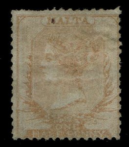 Malta #1  MOG - 1/2p buff Queen Victoria (1863)