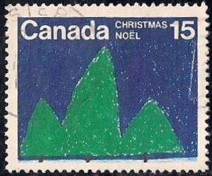 Canada #679 15 cent Christmas Drawings used XF