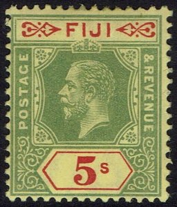 FIJI 1912 KGV 5/- WMK MULTI CROWN CA