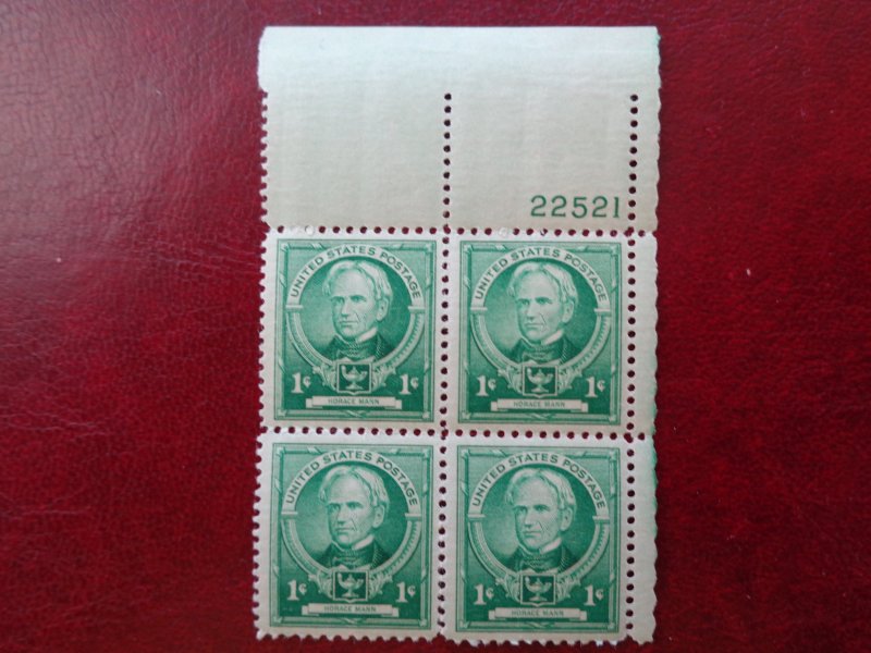 1940 USA Famous Americans Series Blocks of 4x4 MNH