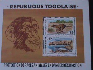 TOGO-1996-SC#1727-8 PROTECTING ENDANGER ANIMALS- S/S-MNH VERY FINE-LAST ONE